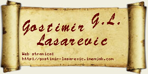Gostimir Lašarević vizit kartica
